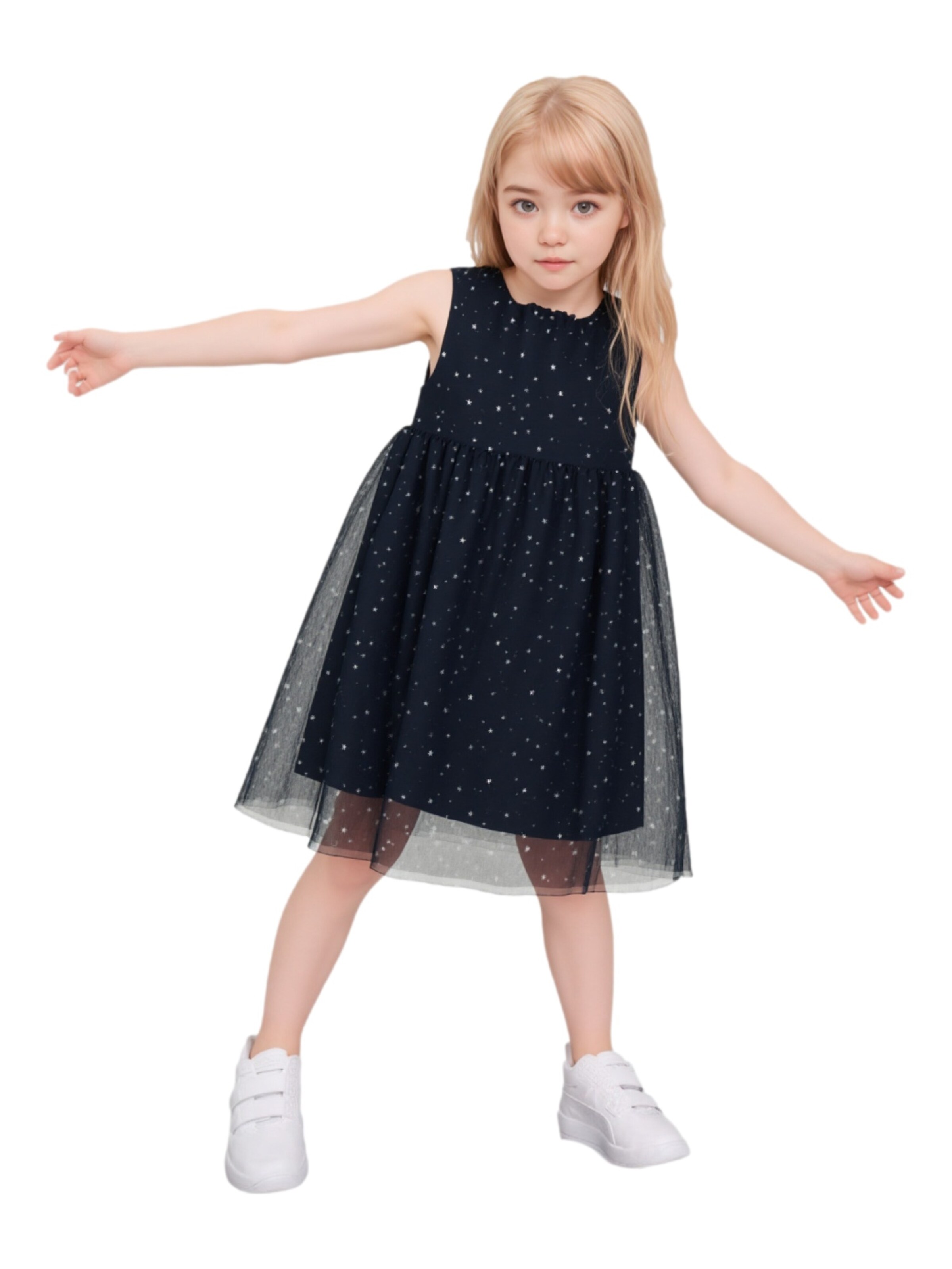 NAME IT - Vestido 'NMFVabos Spencer' en azul: frente