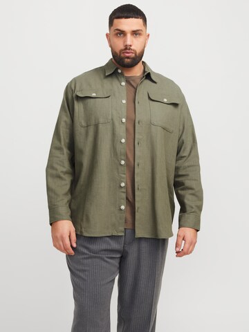 Giacca di mezza stagione di Jack & Jones Plus in verde: frontale