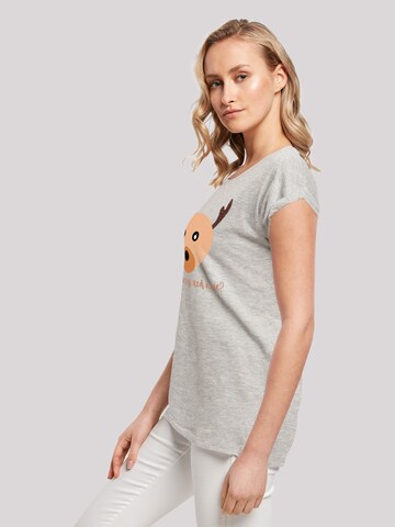 T-shirt 'Red Nose ' F4NT4STIC en gris