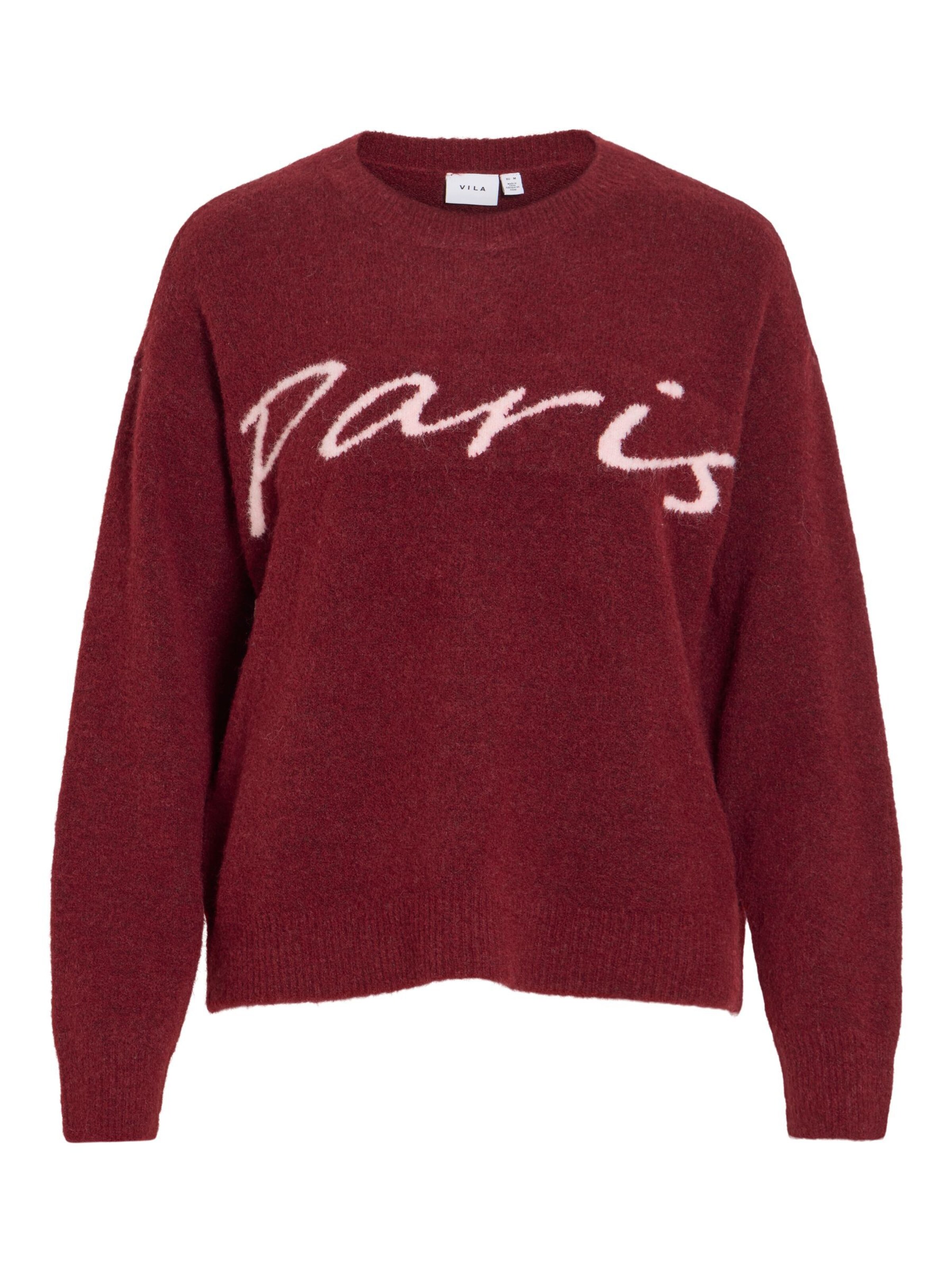 VILA Sweater 'VILuna' in Red: front