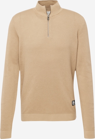 QS Sweter w kolorze brązowy: przód