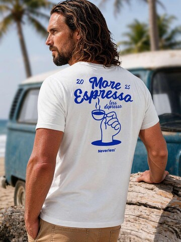 Neverless Shirt 'More Espresso' in White