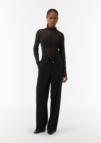 comma casual identity Wide leg Pants in Black: front