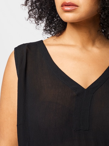 KAFFE CURVE Bluzka 'Ami' w kolorze czarny
