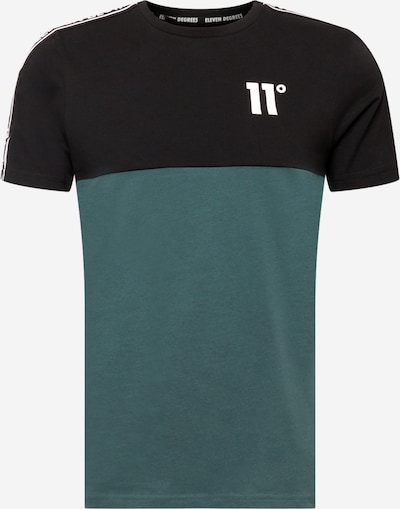 11 Degrees T-Shirt in jade / schwarz / weiß, Produktansicht