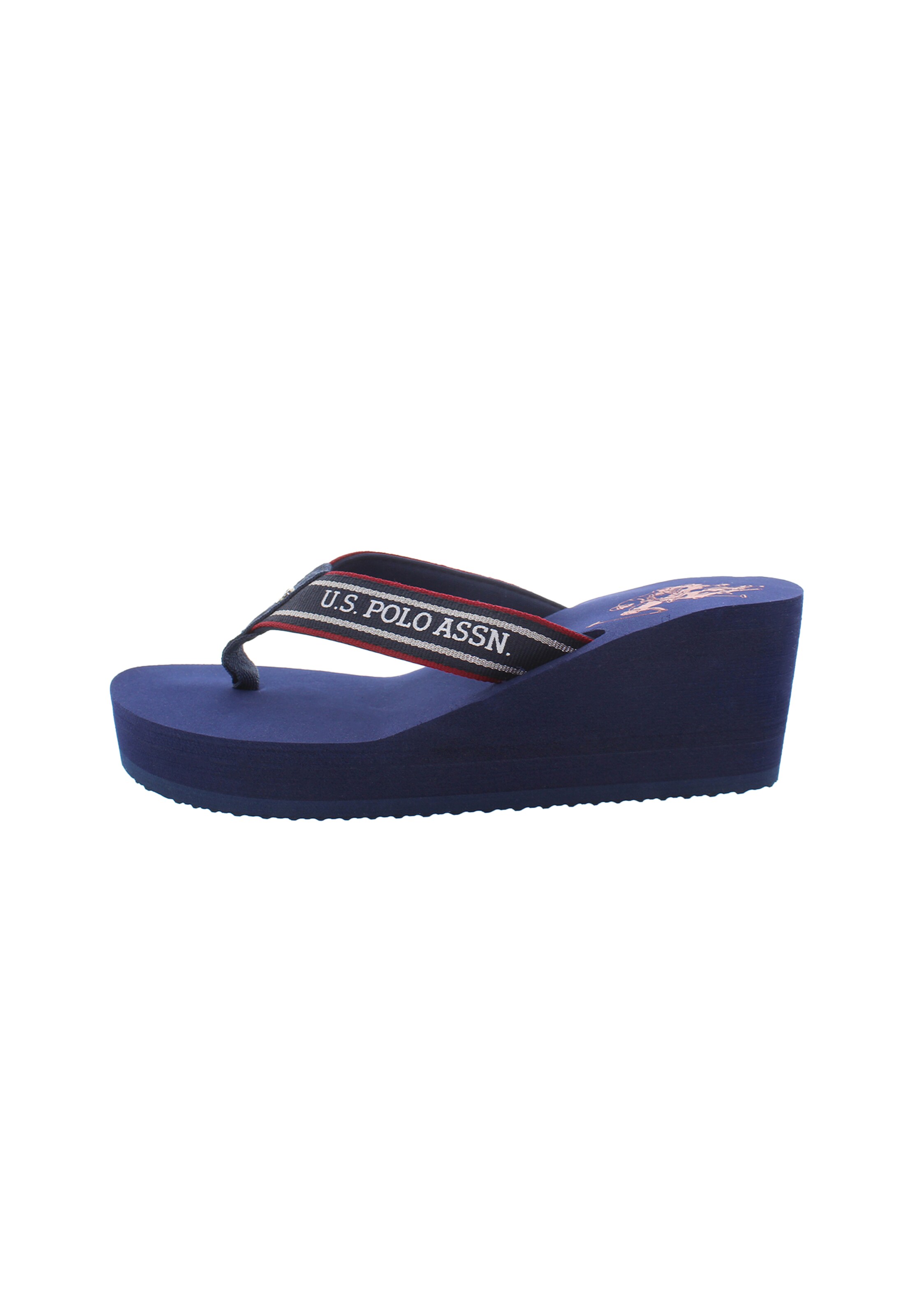 U.S. POLO ASSN. Teenslipper 'Chany' in Blauw: voorkant