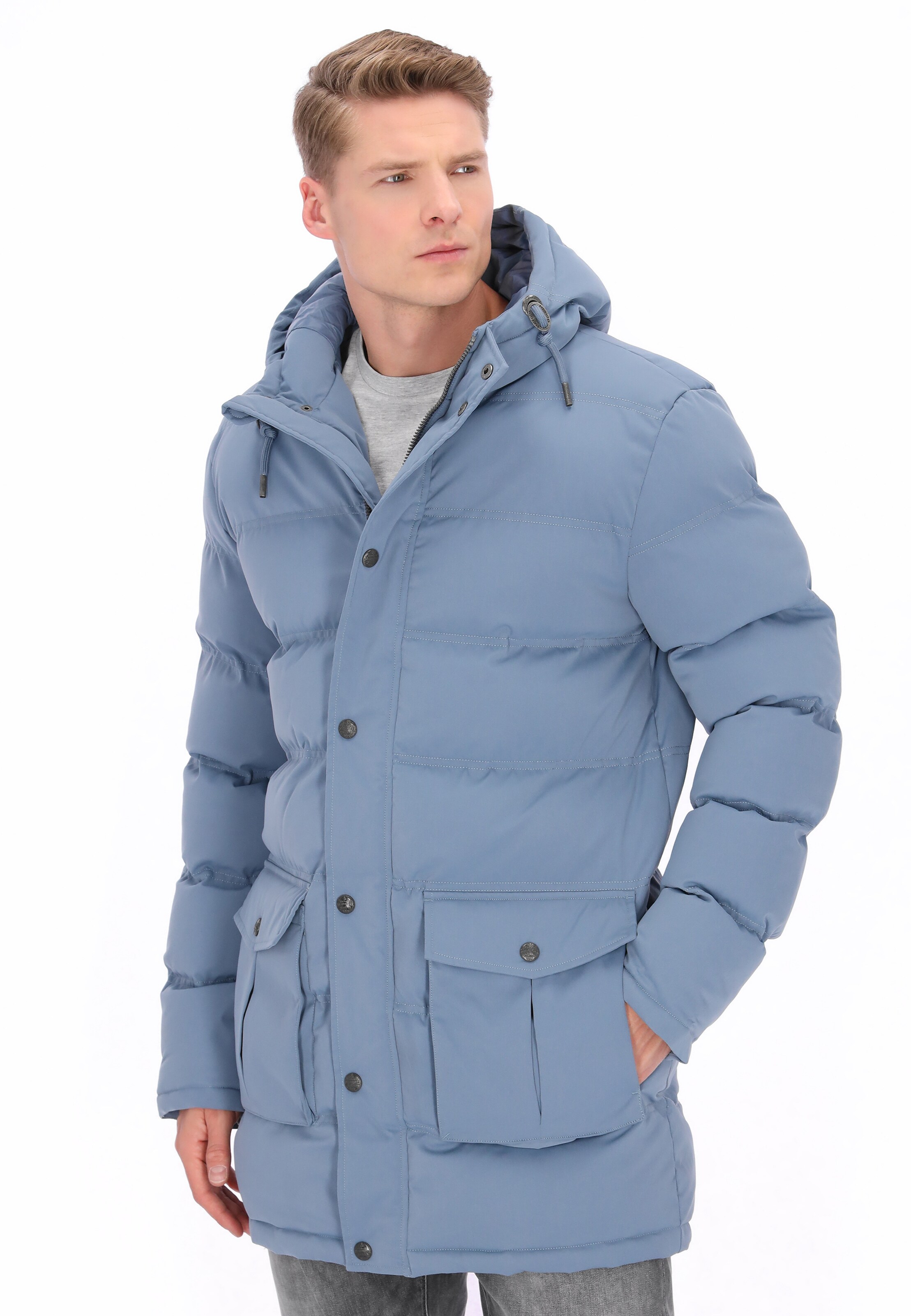 DreiMaster Vintage - Chaqueta de invierno en azul: frente