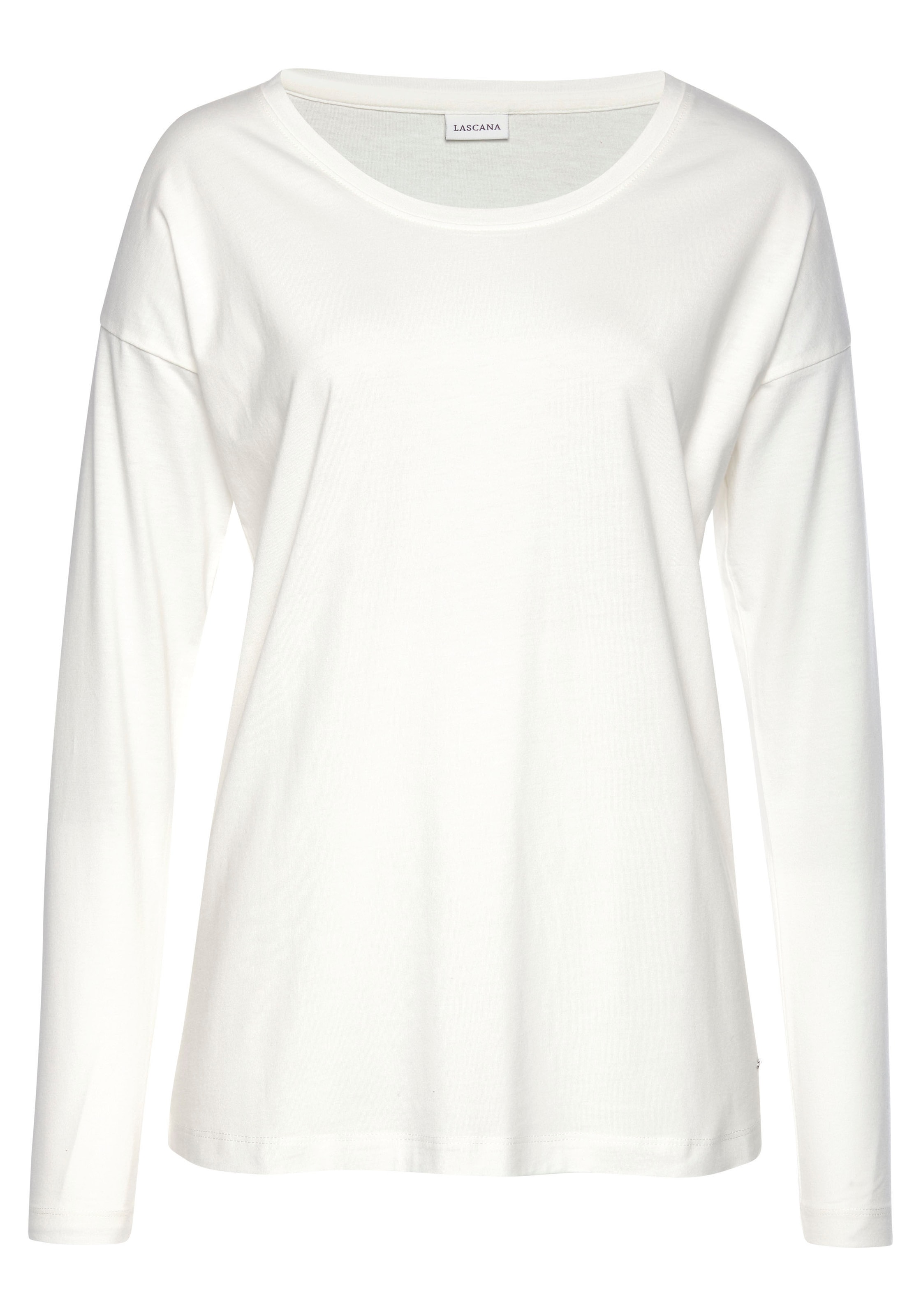 LASCANA Tričká na spanie - Biela: predná strana