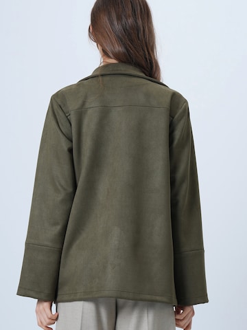 Trend Alaçatı Stili Φθινοπωρινό και ανοιξιάτικο μπουφάν σε πράσινο