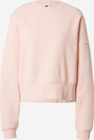 Sweat-shirt Nike Sportswear en rose : devant