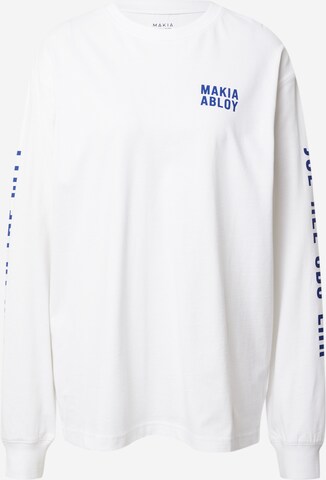 MAKIA - Camisa 'Joensuu' em branco: frente