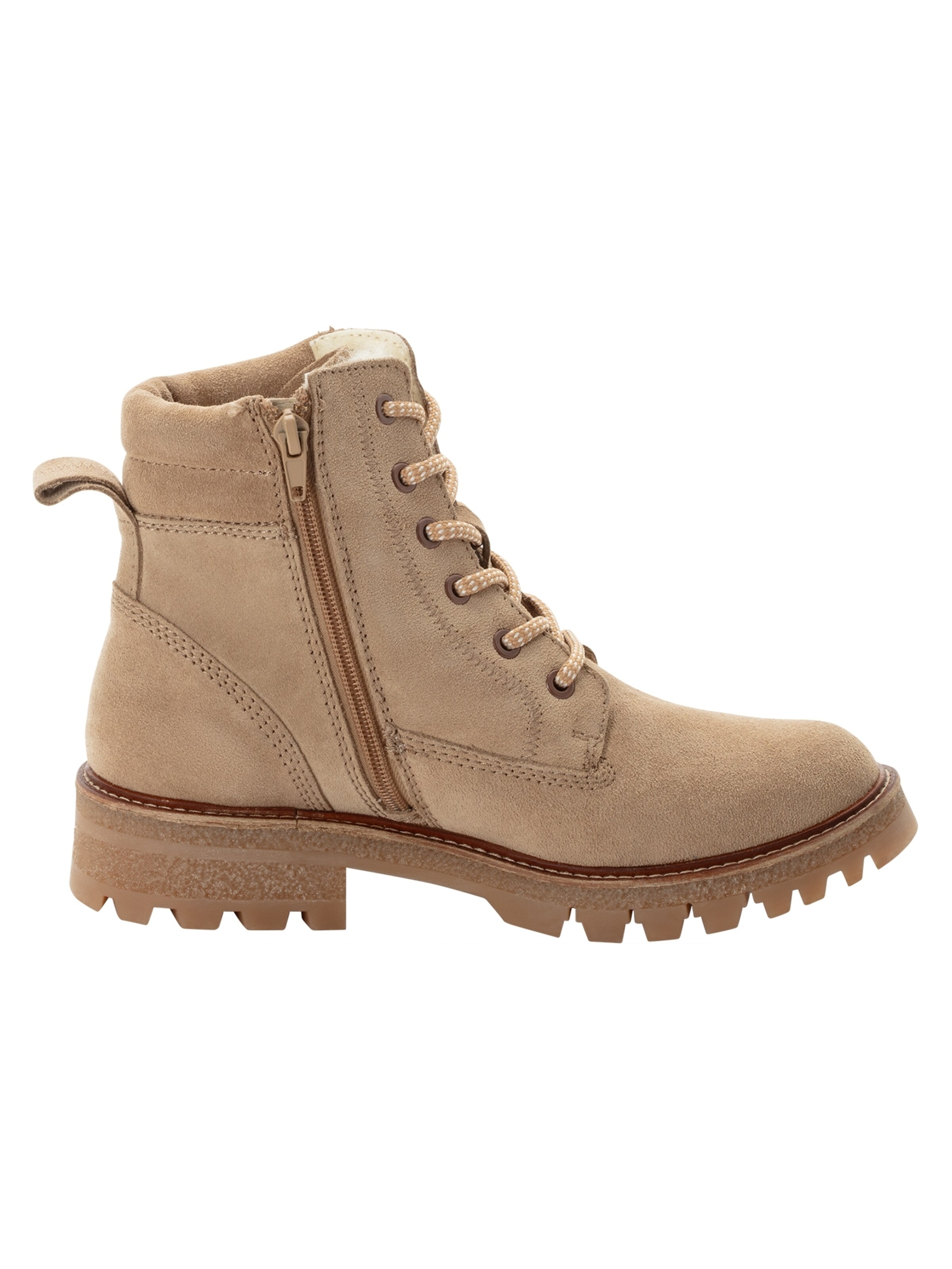 Bottines à lacets Tamaris en beige