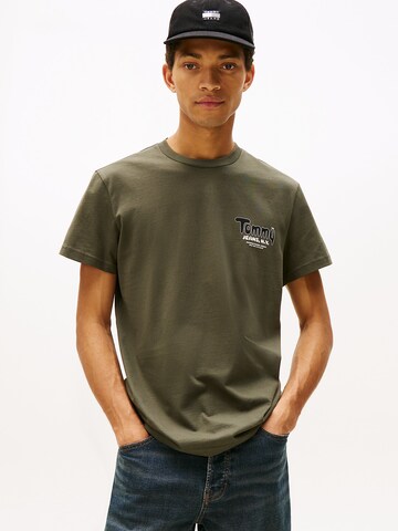 Tommy Jeans Shirt in Groen: voorkant