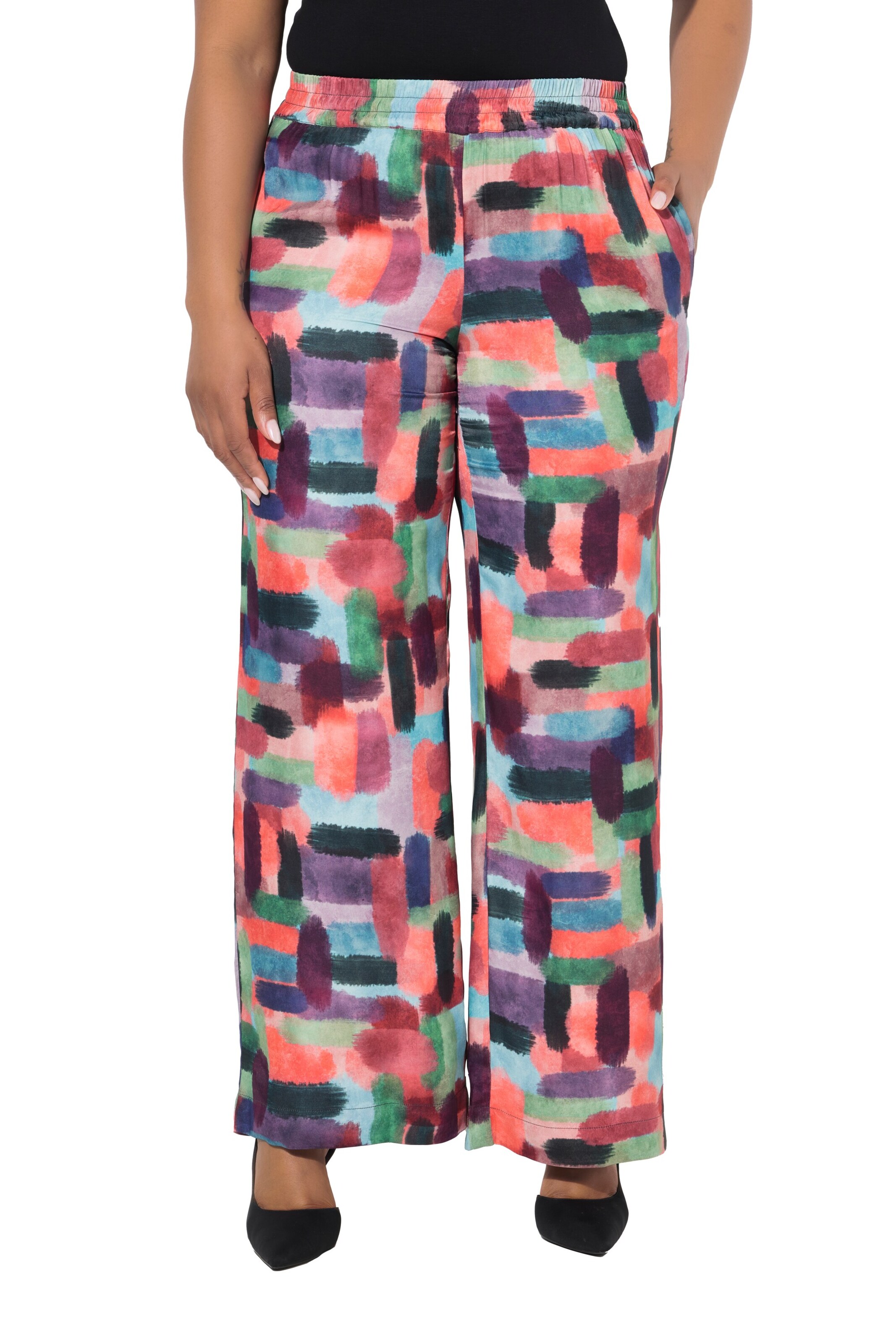 Ulla Popken Loose fit Trousers in Mixed colours: front