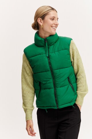 b.young Bodywarmer 'Bomina' in Groen: voorkant