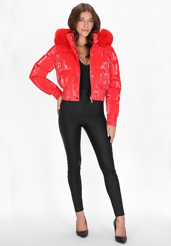 Veste d’hiver faina en rouge