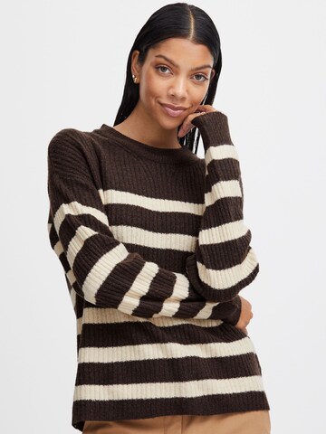 b.young - Pullover 'Onema Oneck' em bege: frente