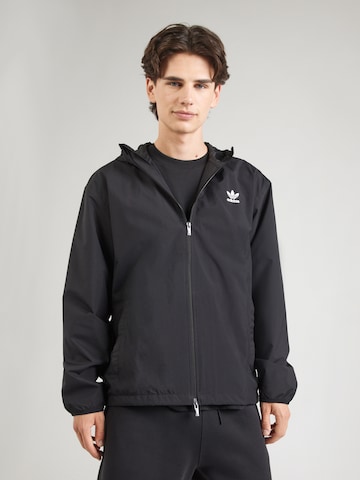 Giacca di mezza stagione 'ESSENTIALS' di ADIDAS ORIGINALS in nero: frontale