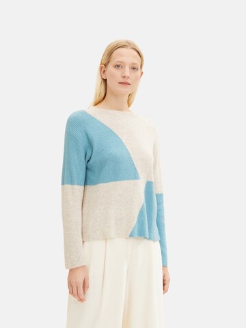 TOM TAILOR Sweater in Blue: front