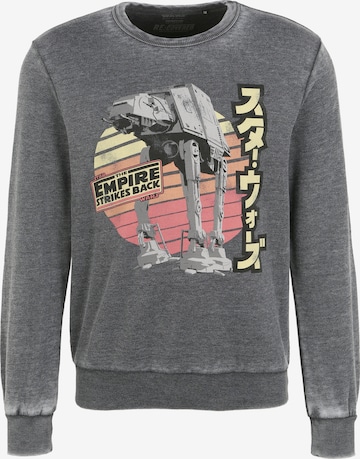 Recovered Sweatshirt 'Star Wars Empire Strikes Back' in Grau: predná strana