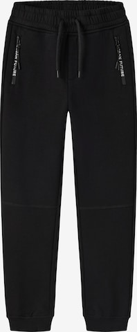 NAME IT - Tapered Pantalón en negro: frente