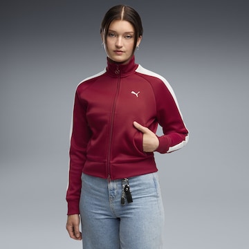 PUMA Sweatvest 'T7 Always On' in Rood: voorkant