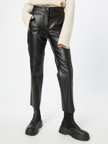 TOM TAILOR Regular Pants in Black: front