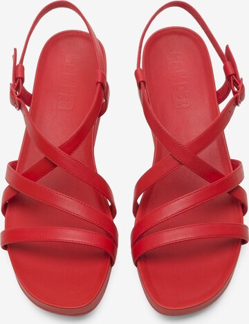 Sandales à lanières CAMPER en rouge