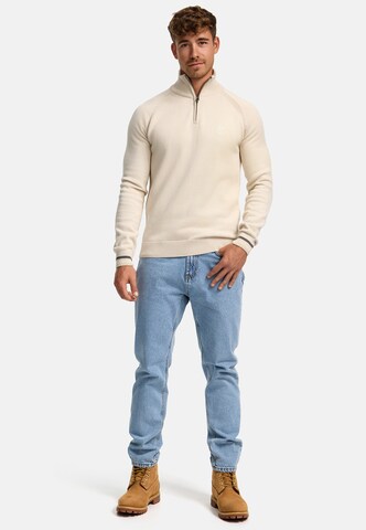 INDICODE JEANS Sweater 'Swift' in Beige