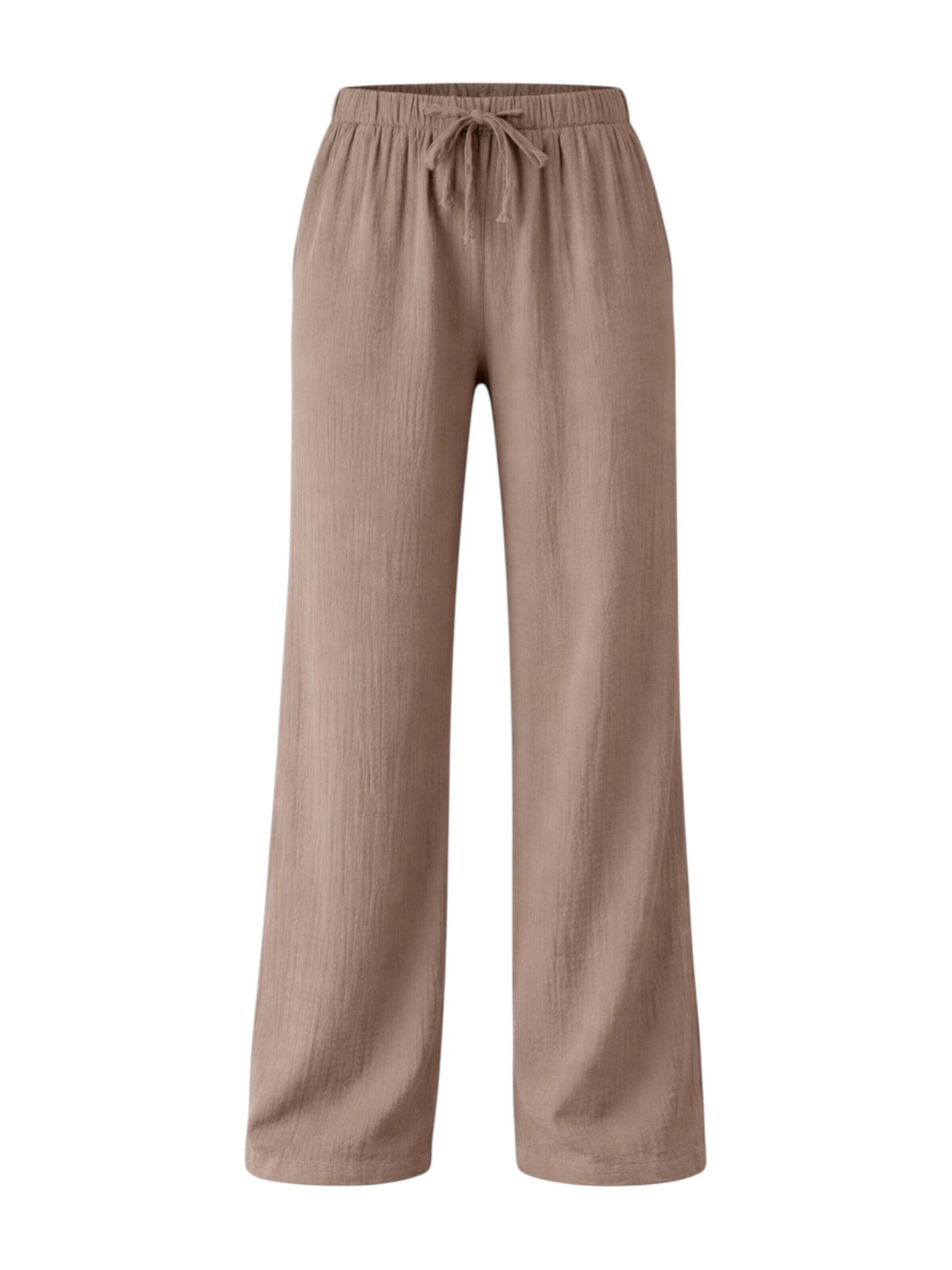 WENOR - Pierna ancha Pantalón 'Eleni' en beige: frente