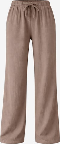 WENOR Wide leg Broek 'Eleni' in Beige: voorkant