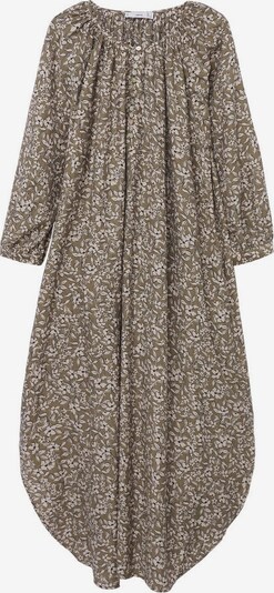 MANGO Kleid 'Alberta' in khaki / schwarz / naturweiß, Produktansicht