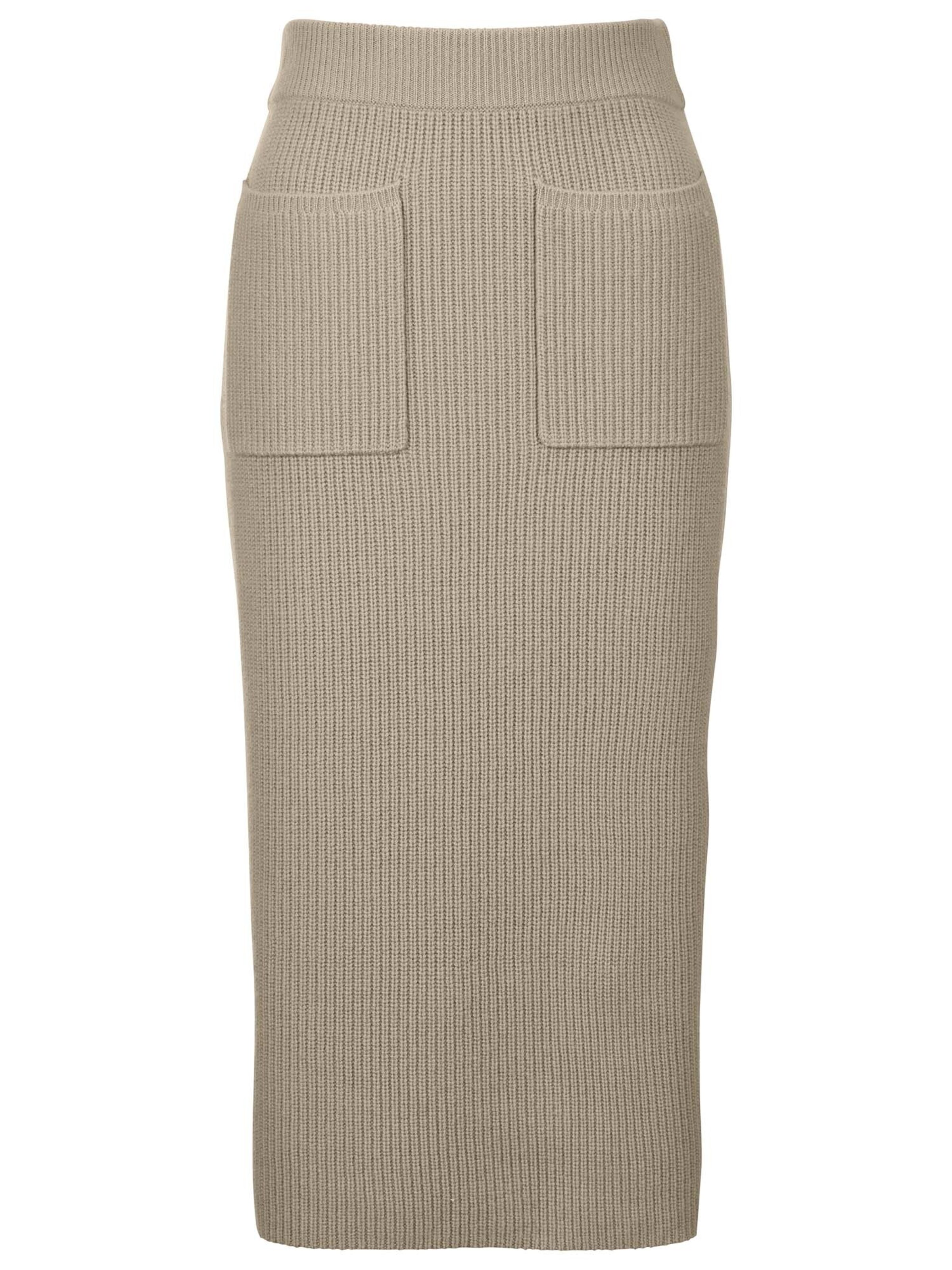 Jupe MADELEINE en beige : devant