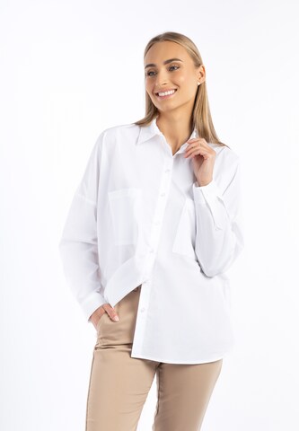 RISA Blouse in White: front