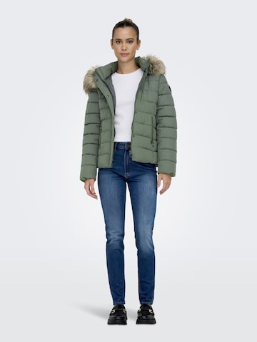 ONLY Winter jacket 'New Luna' in Green