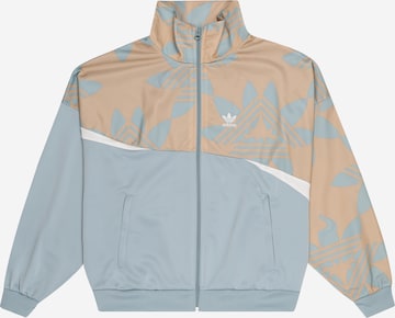 ADIDAS ORIGINALSPrijelazna jakna 'Graphic Print' - plava boja: prednji dio