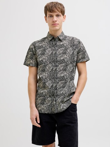 Regular fit Camicia 'JREBVERDANT' di JJ Rebel in nero: frontale