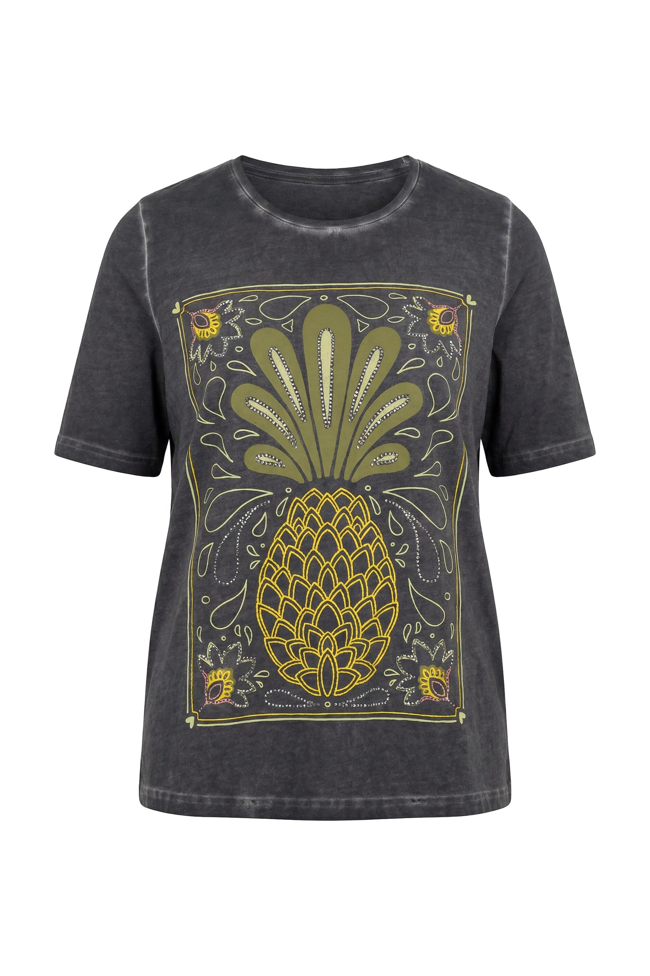 Ulla Popken Shirt in Grau: Vorderseite