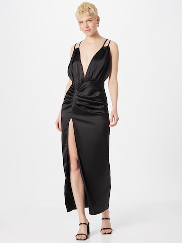 Misspap Cocktail Dress 'Strappy' in Black: front