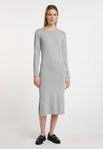 DreiMaster Klassik Knitted dress 'Wais' in Grey: front