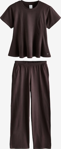 Pyjama Next en marron : devant