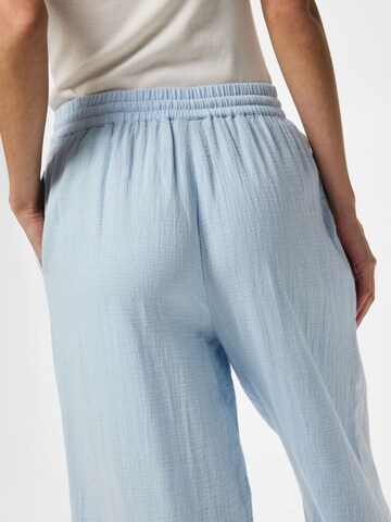 PIECES Wide leg Broek 'PCSastina' in Blauw
