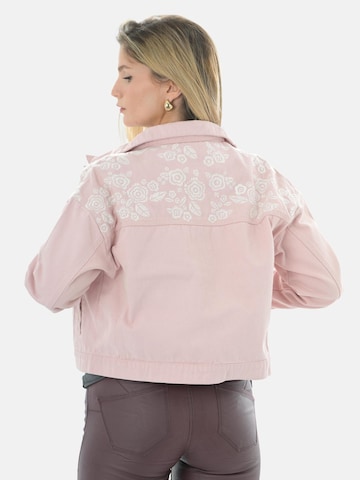 LEAFLETIC Vinterjakke 'Leafletic Women’s Denim Jacket' i pink