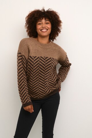 Kaffe Sweater 'emilia' in Brown: front