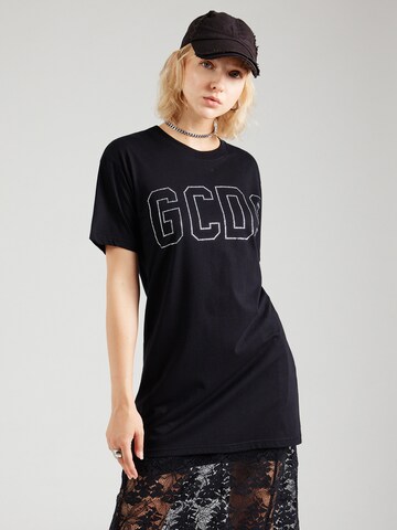 GCDS - Camiseta 'BLING' en negro: frente