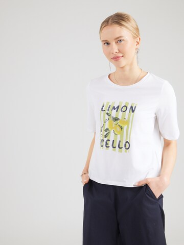 MORE & MORE Μπλουζάκι 'Limoncello' σε λευκό: μπροστά