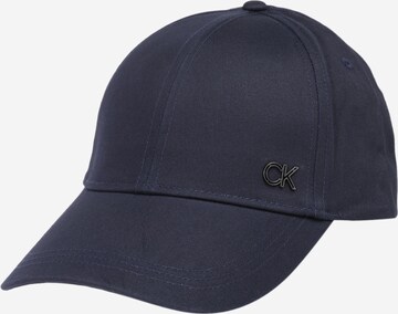 Casquette Calvin Klein en bleu : devant