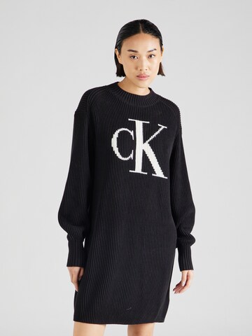 Calvin Klein Jeans Kötött ruhák - fekete: elől