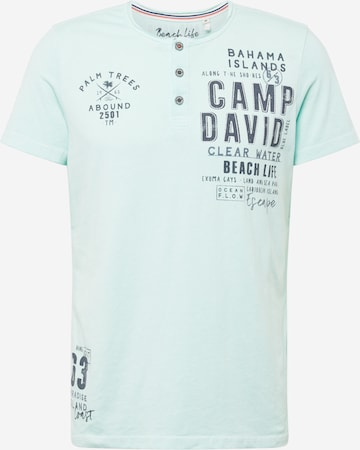 T-Shirt CAMP DAVID en vert : devant