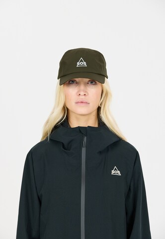 SOS Cap 'Ash' in Green: front